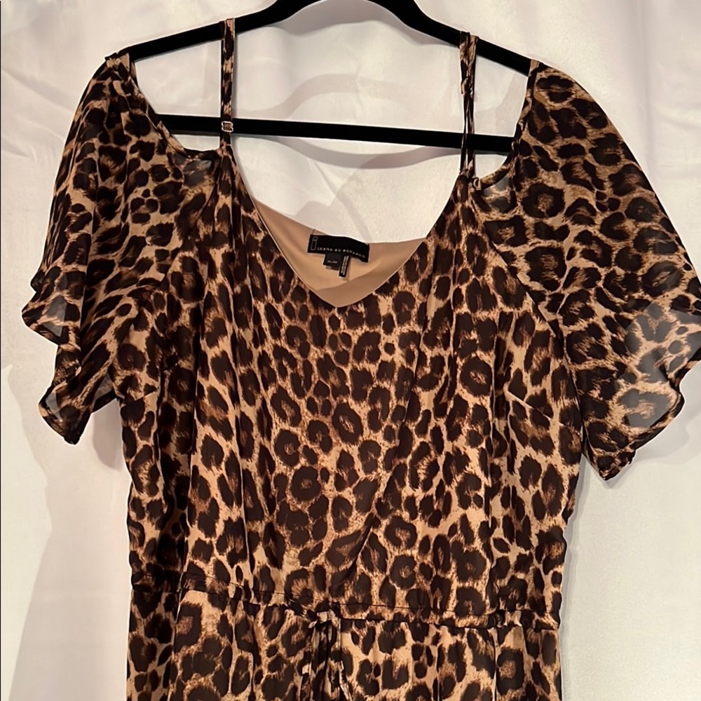Leopard Print Women's Maxi Dress Size XL